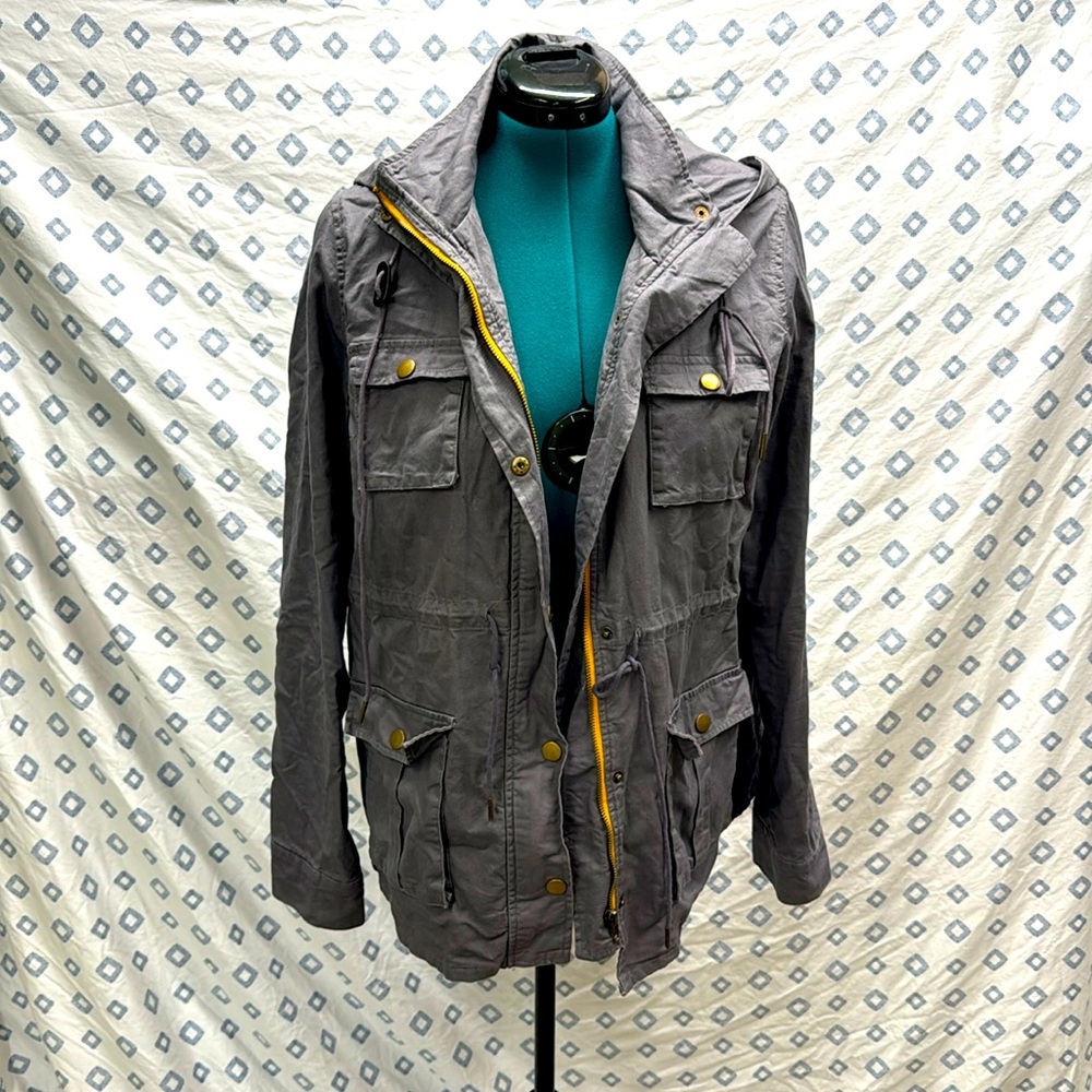 41Hawthorn Gray Jacket Removable Hood Detached Hood XL